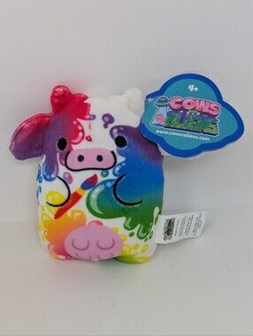 Cows vs Aliens Rainbow Cow Plush